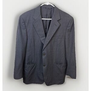 Canali Mens Wool Gray Pinstripe Blazer Jacket US 42R Suit Sport Coat IT‎ 52